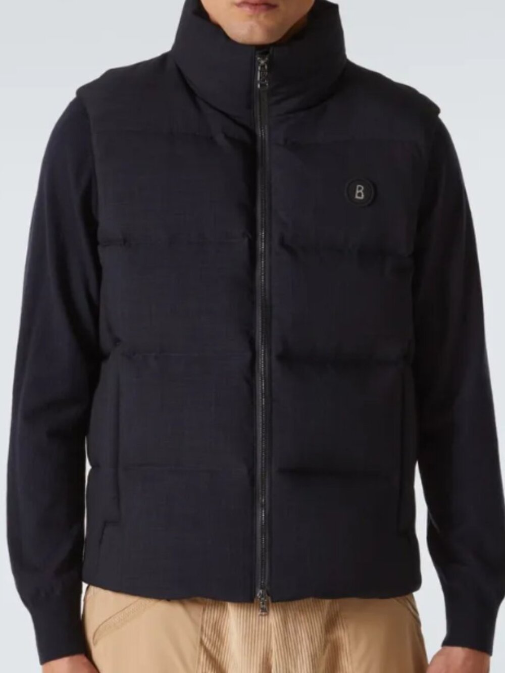 $750! NWOT Men's Bogner Yumo Down Vest - Navy Blue - EU 48 US 38 Medium